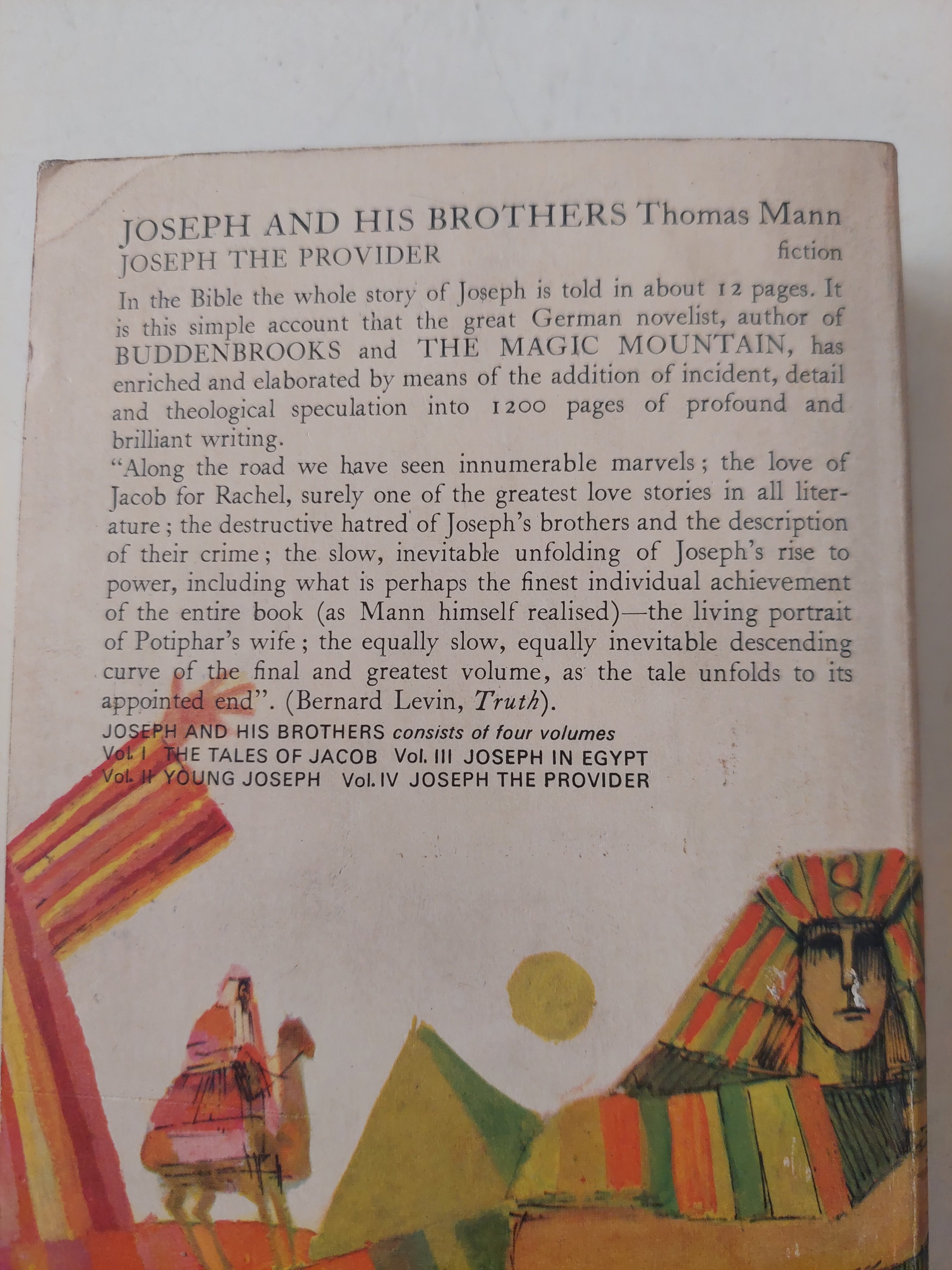 Josef and his brothers / Thomas Mann - Volume Four - متجر كتب مصرمتجر كتب مصر
