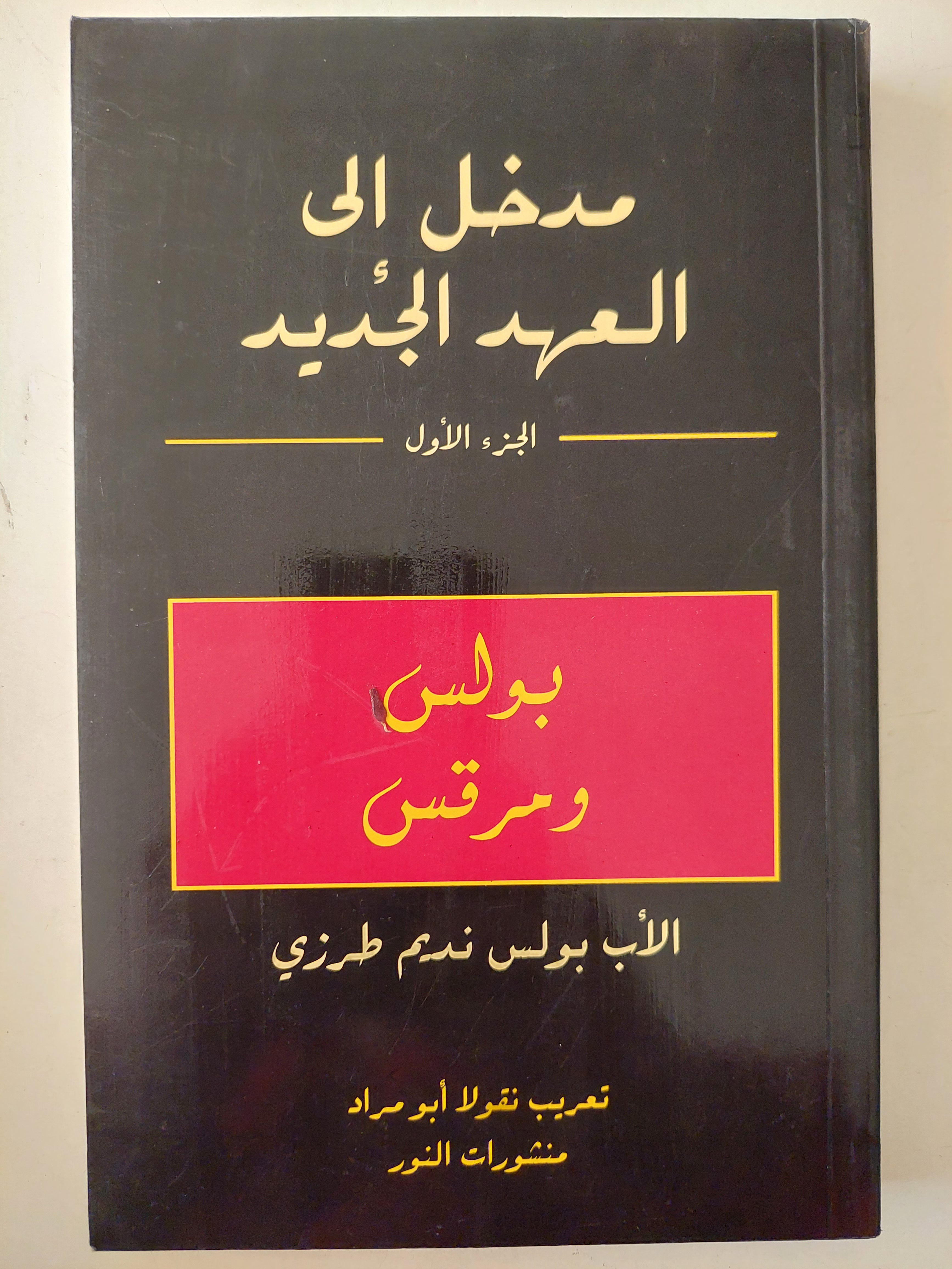 مدخل الى العهد الجديد الجزء الأول بولس ومرقس / الأب بولس نديم طرزى
