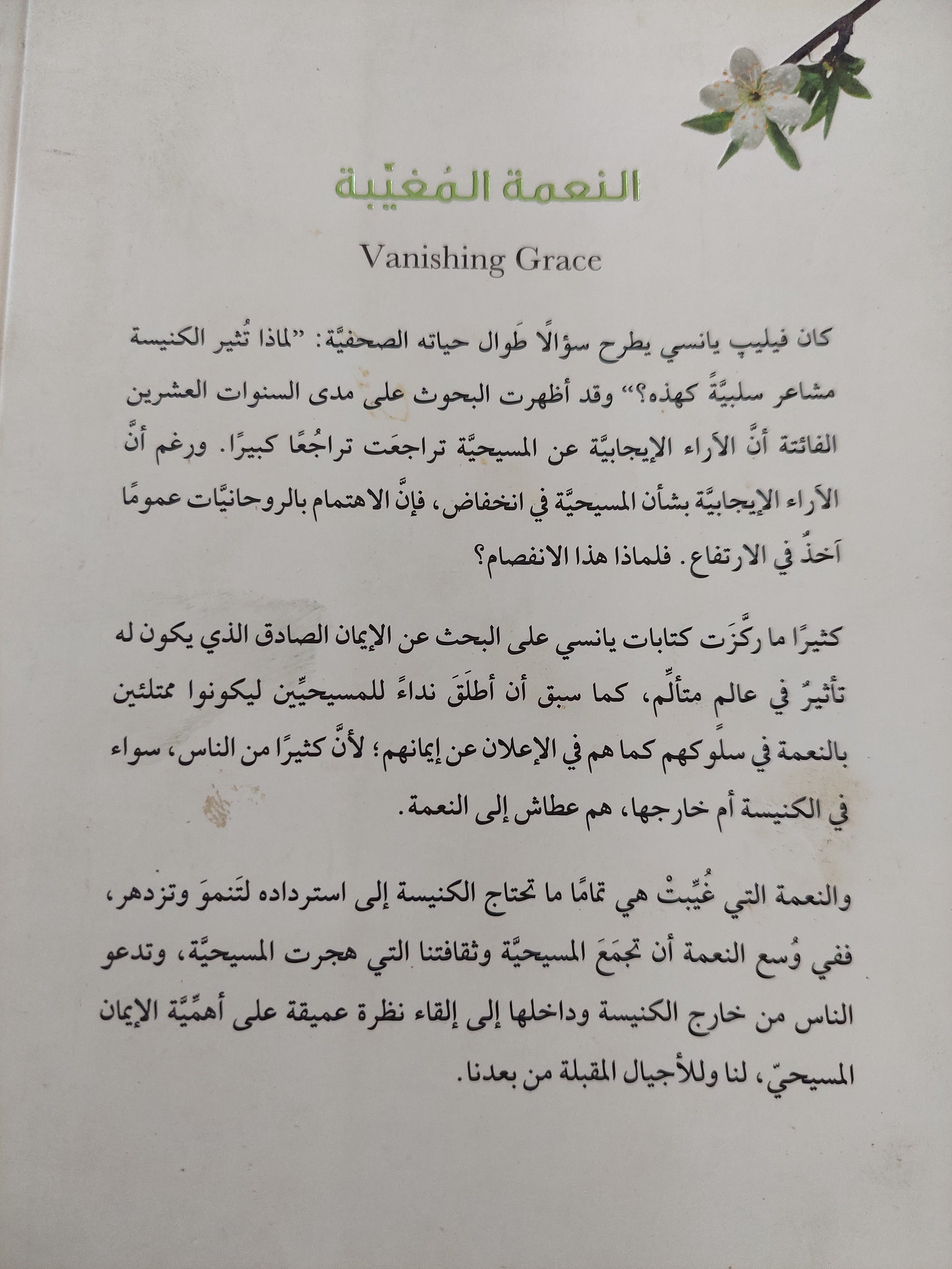 النعمة المغيبة .. ما الذى حدث للأخبار السارة / فيليب يانسى - متجر كتب مصرمتجر كتب مصر