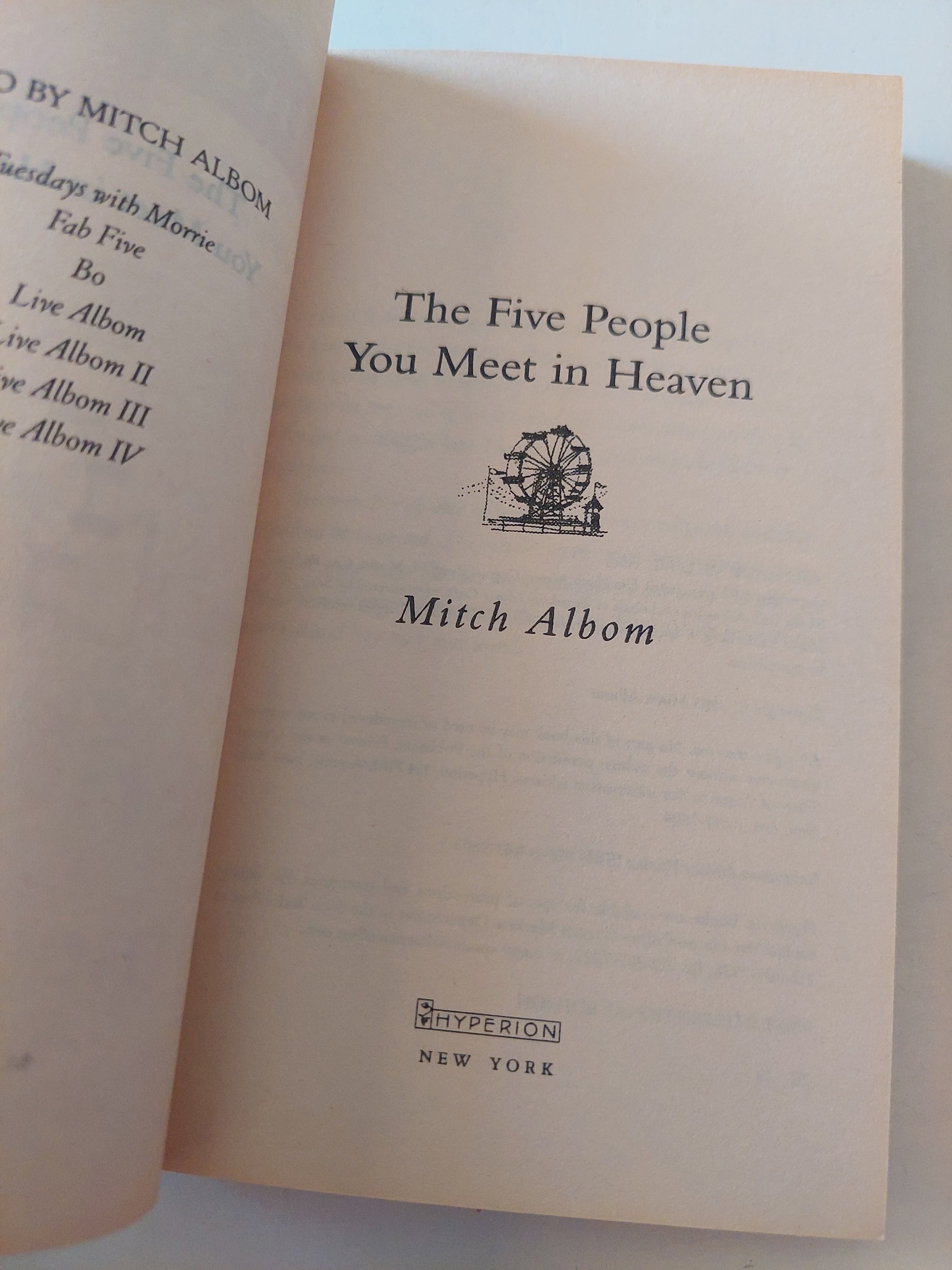 the five people you meet in heaven / Mitch Albom - متجر كتب مصرمتجر كتب مصر