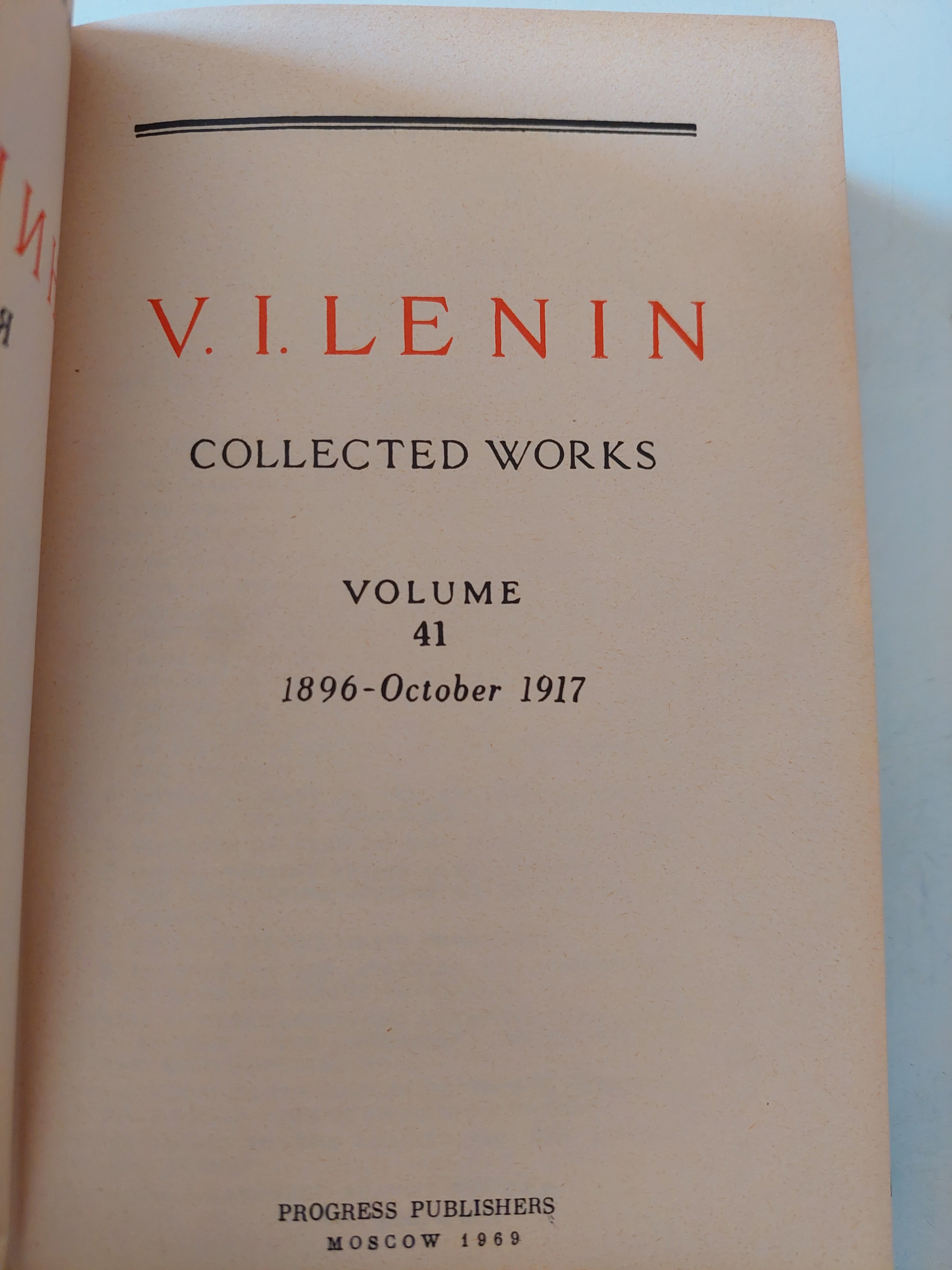 Collected works Vol 41 / Vladimir Lenin - هارد كفر