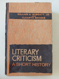 Literary criticism a short history