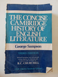 The concise Cambridge history of English literature / George Sampson