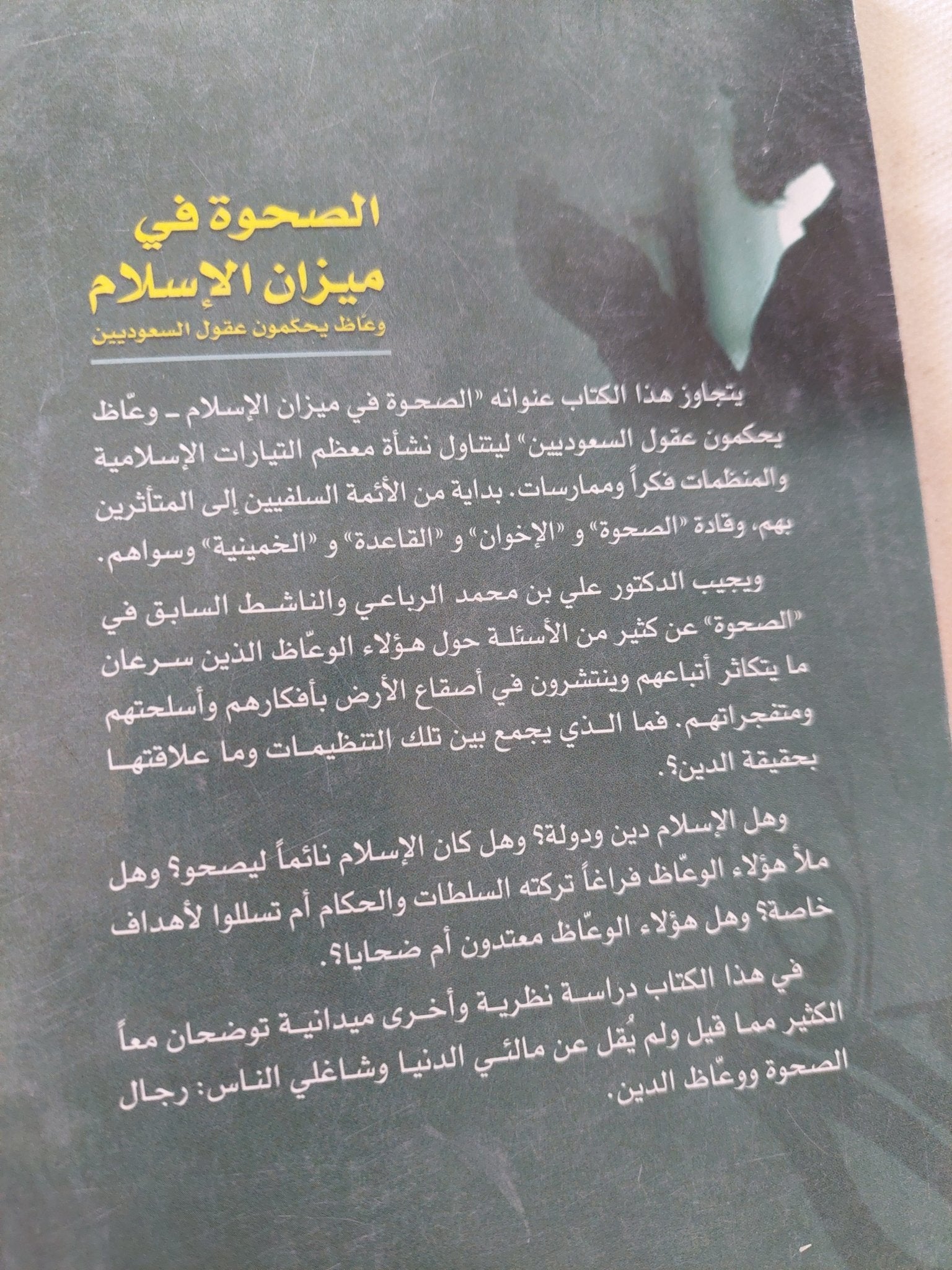 الصحوة فى ميزان الإسلام / على بن محمد الرباعى - متجر كتب مصر - المكتبة الفلسفية