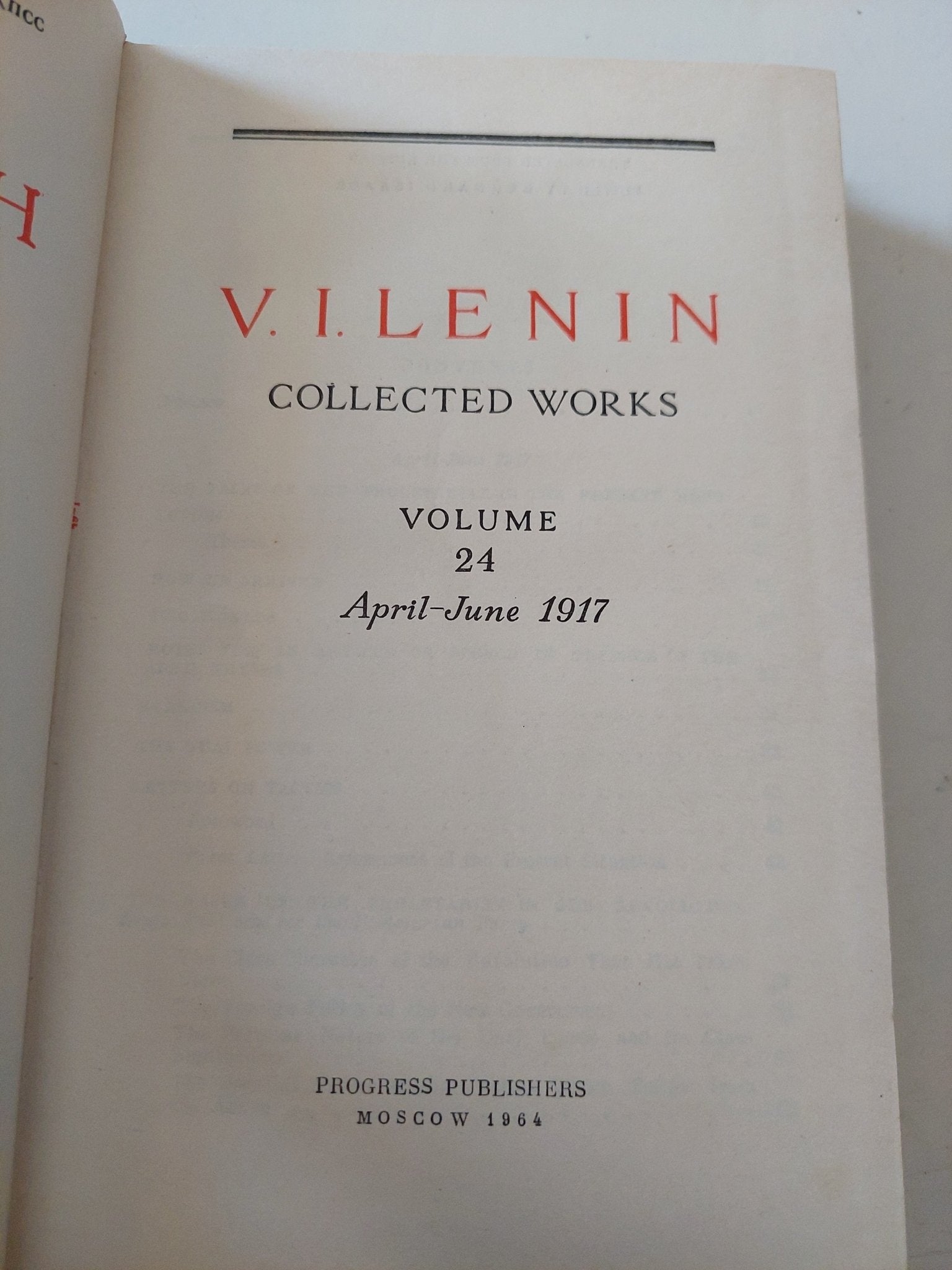 Collected works Vol 24 / Vladimir Lenin - هارد كفر - متجر كتب مصر - متجر كتب مصر