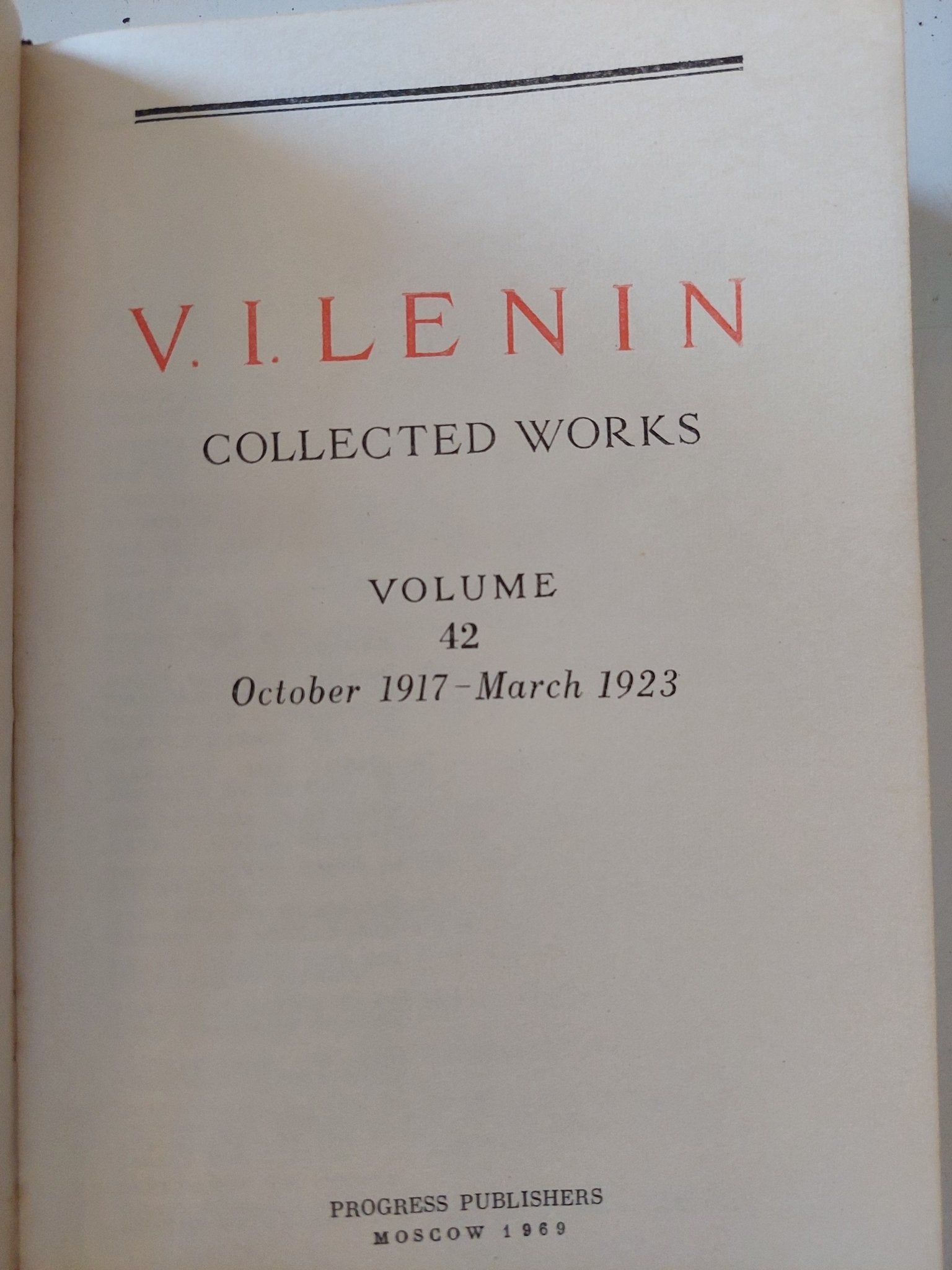 Collected works Vol 42 / Vladimir Lenin - هارد كفر - متجر كتب مصر - متجر كتب مصر
