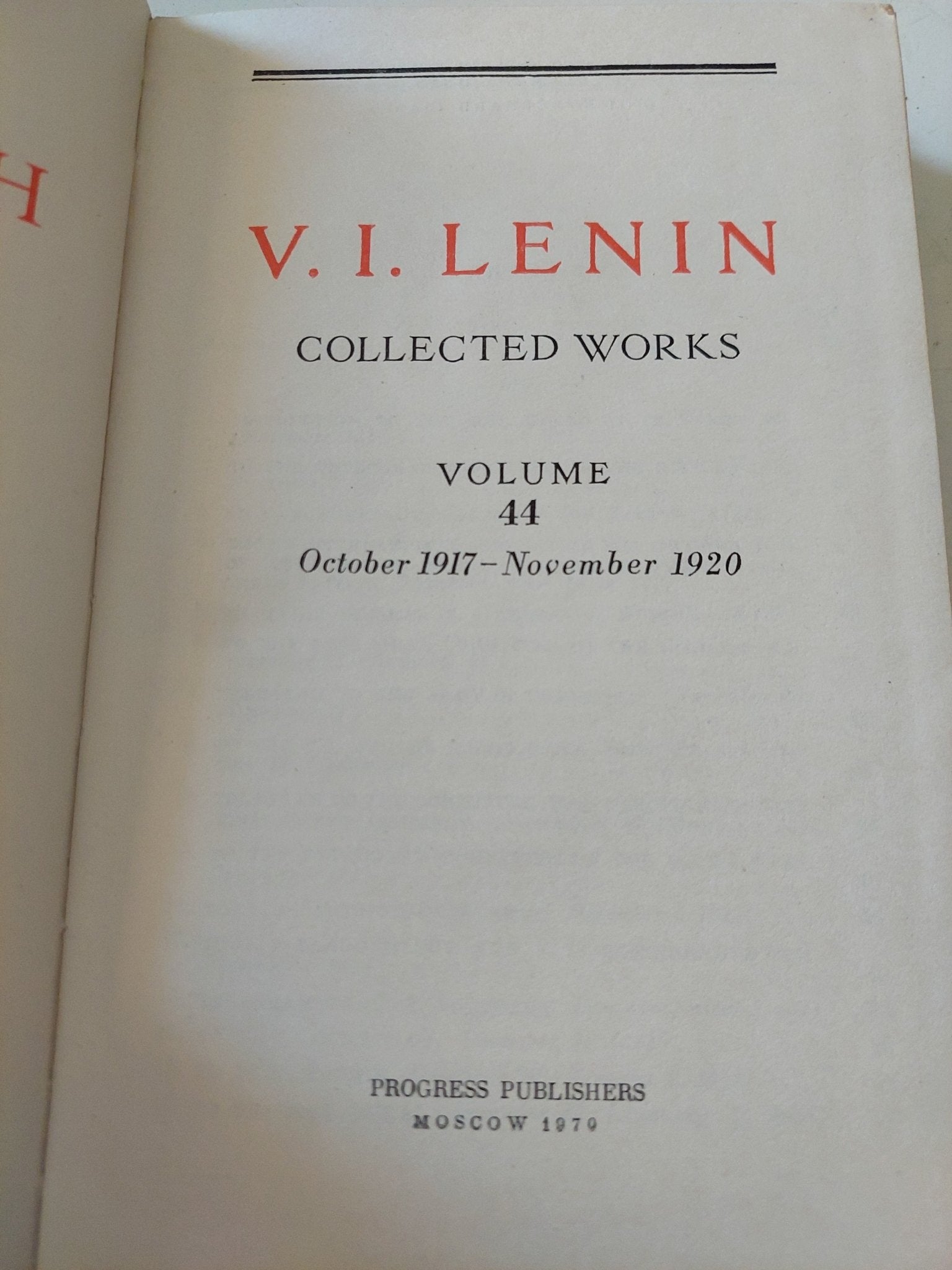 Collected works Vol 44 / Vladimir Lenin - هارد كفر - متجر كتب مصر - متجر كتب مصر
