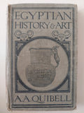 Egyptian History & Art / A A Quibell - هارد كفر ملحق بالصور ١٩٢٦ - متجر كتب مصر - متجر كتب مصر