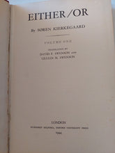 Either / Or - Soren Kierkegaard - هارد كفر ١٩٤٤ - متجر كتب مصر - متجر كتب مصر