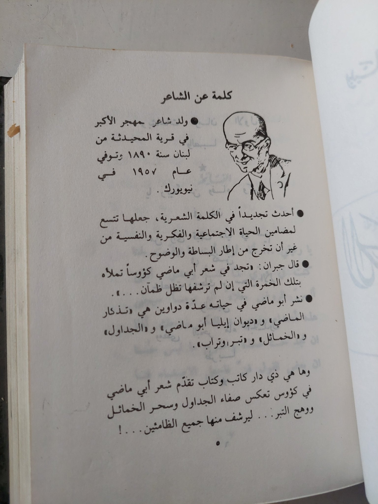 من أعمال الشاعر أيليا أبو ماضى - هارد كفر - متجر كتب مصر - متجر كتب مصر