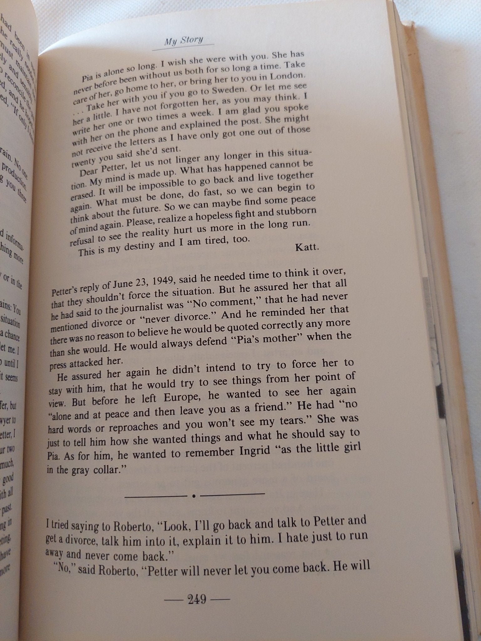 My story / Ingrid Bergman - هارد كفر ملحق بالصور - متجر كتب مصر - متجر كتب مصر
