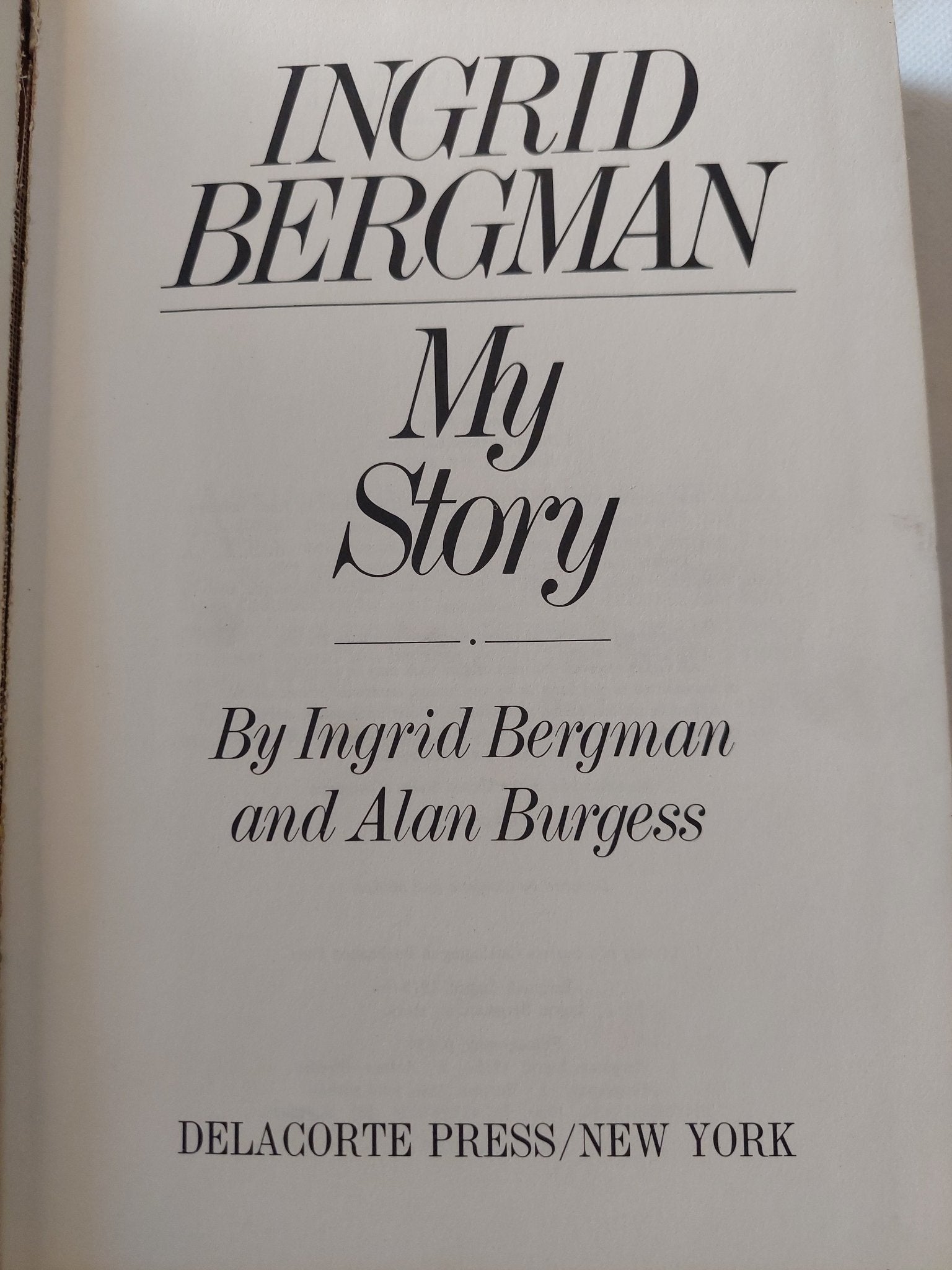 My story / Ingrid Bergman - هارد كفر ملحق بالصور - متجر كتب مصر - متجر كتب مصر