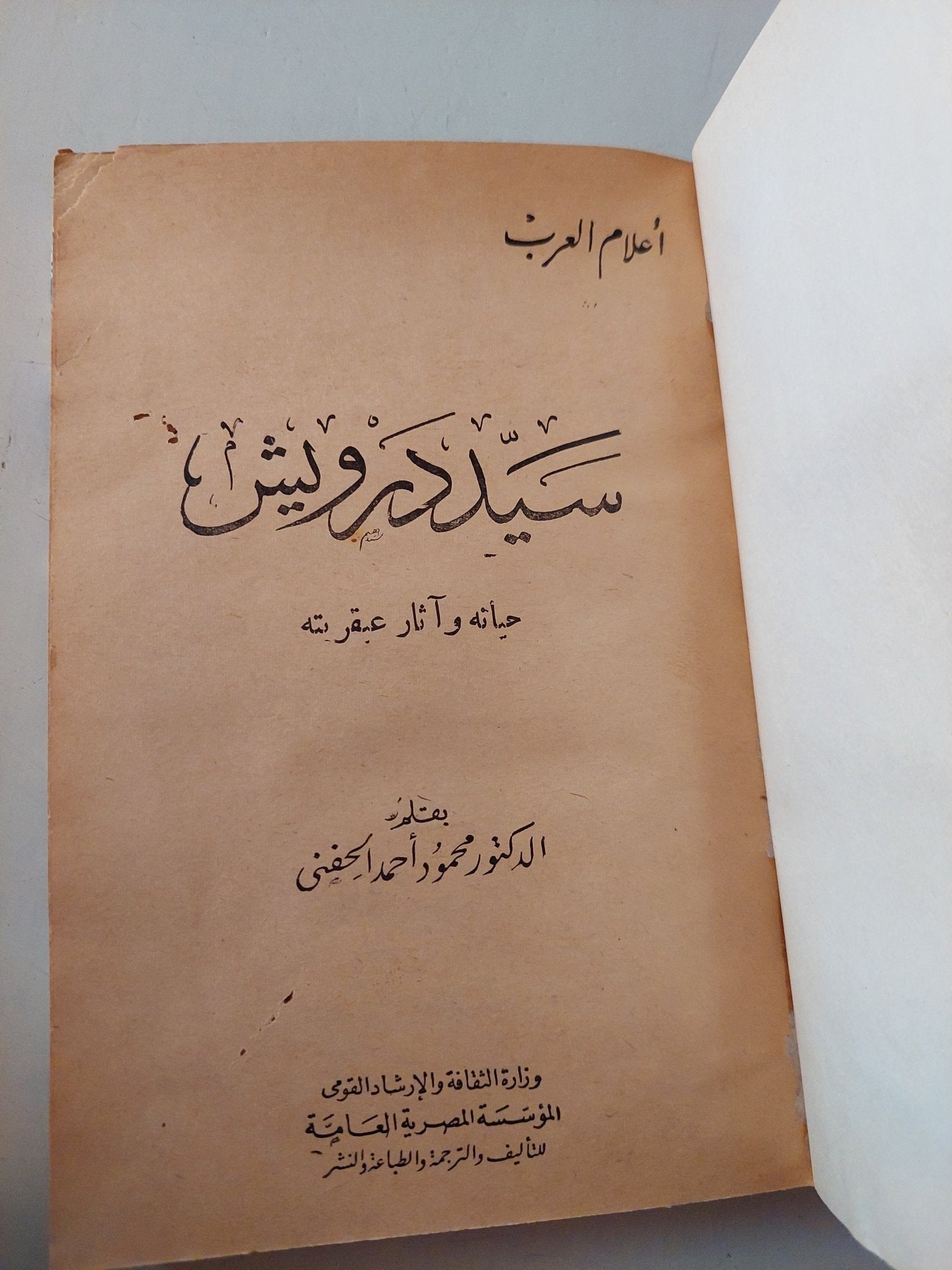 سيد درويش حياته واثار عبقريته / محمود احمد الحفنى - هارد كفر - متجر كتب مصر - متجر كتب مصر