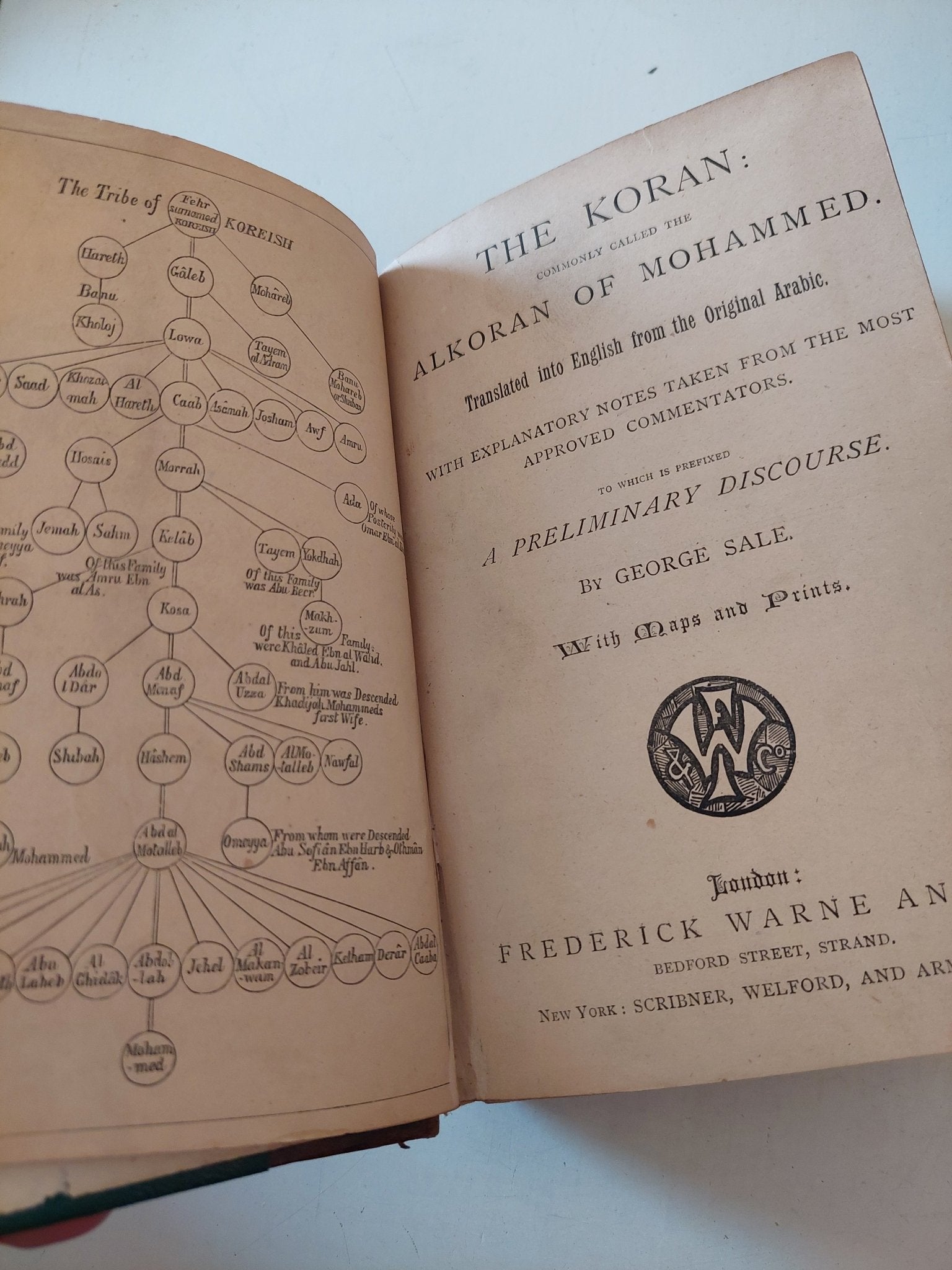The Koran, Commonly Called the Alcoran of Mohammed - متجر كتب مصر - متجر كتب مصر