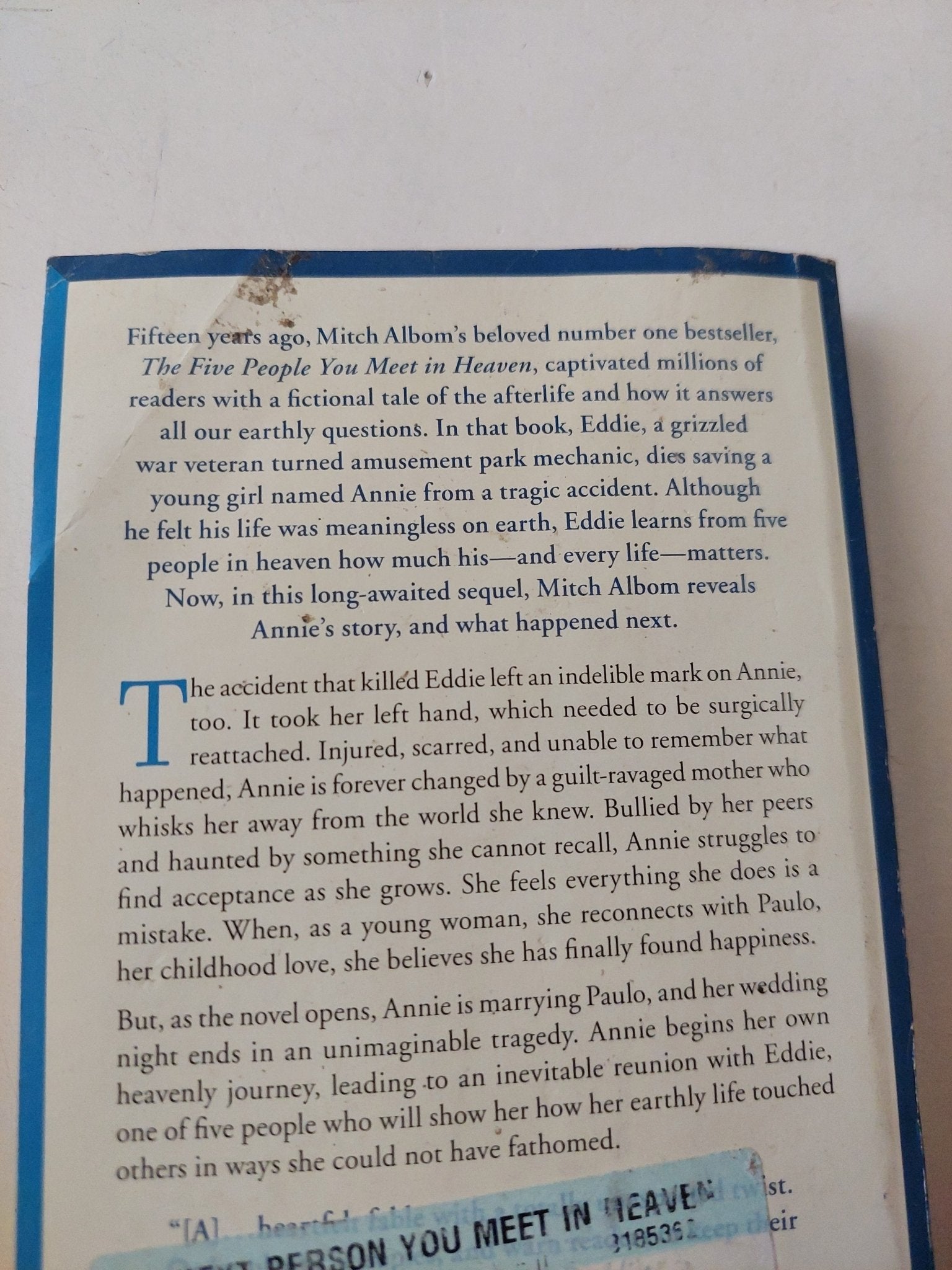 The next person you meet in heaven / Mitch Albom - متجر كتب مصر - متجر كتب مصر