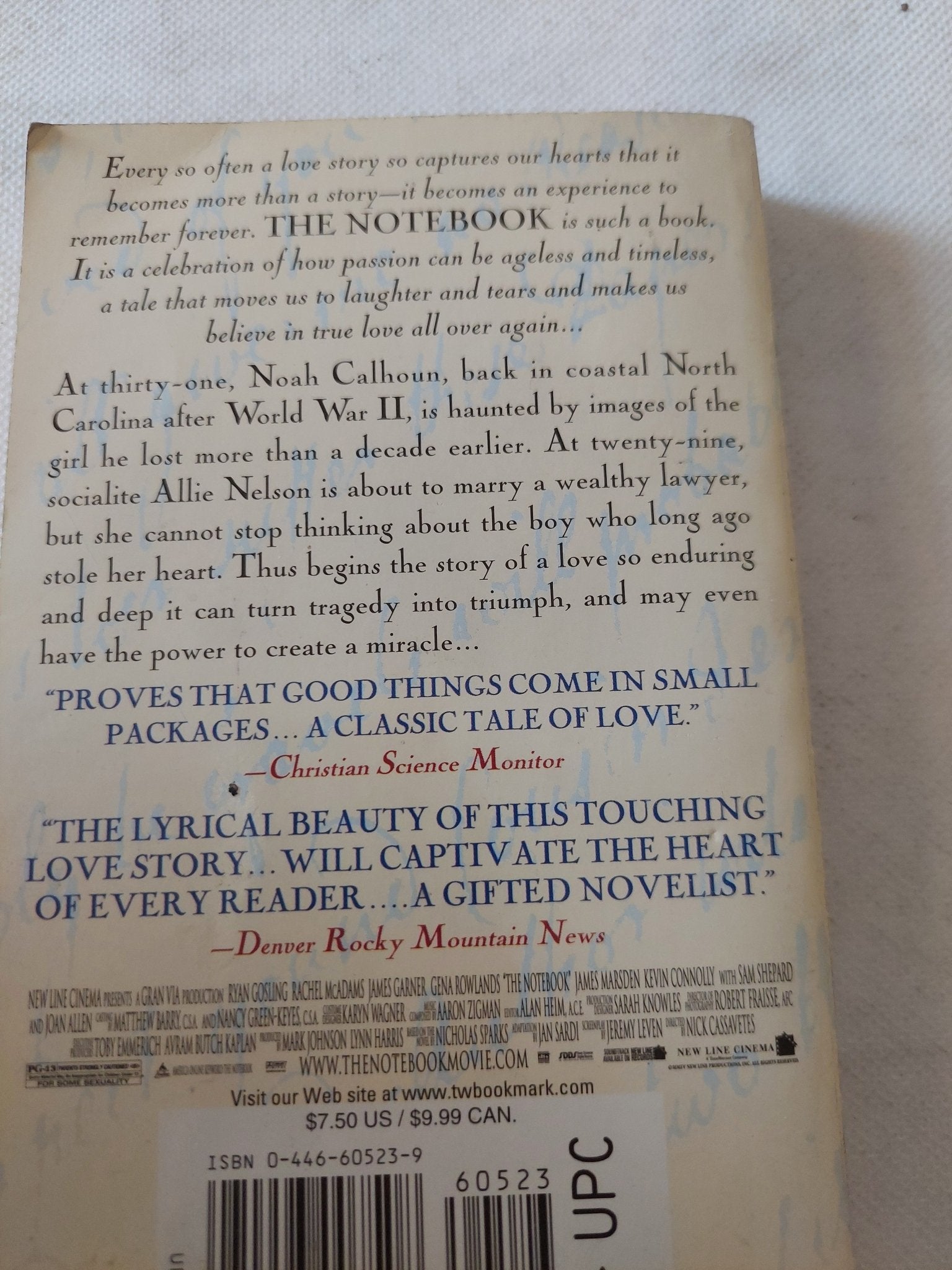 the notebook / Nicholas Sparks - متجر كتب مصر - متجر كتب مصر