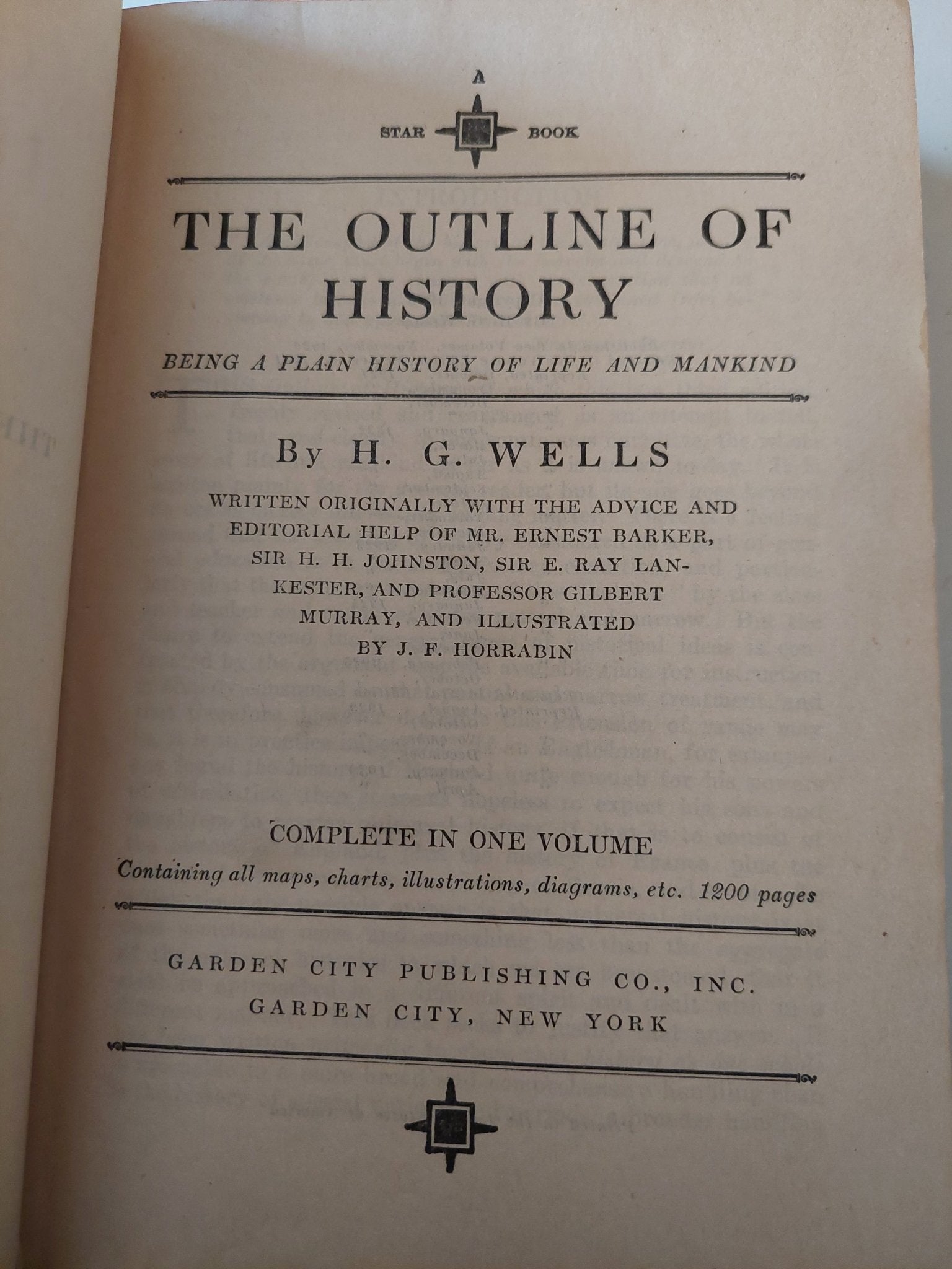 the outline of history / H. G. Wells - هارد كفر - متجر كتب مصر - متجر كتب مصر