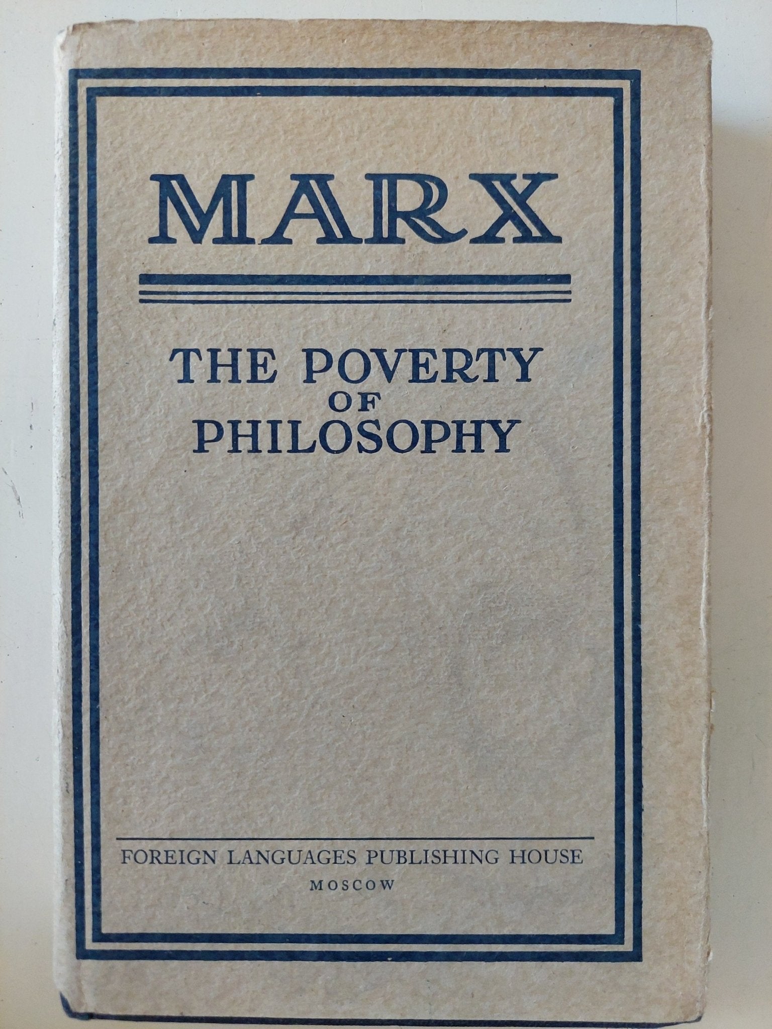 The poverty of Philosophy / Marx - هارد كفر - متجر كتب مصر - متجر كتب مصر