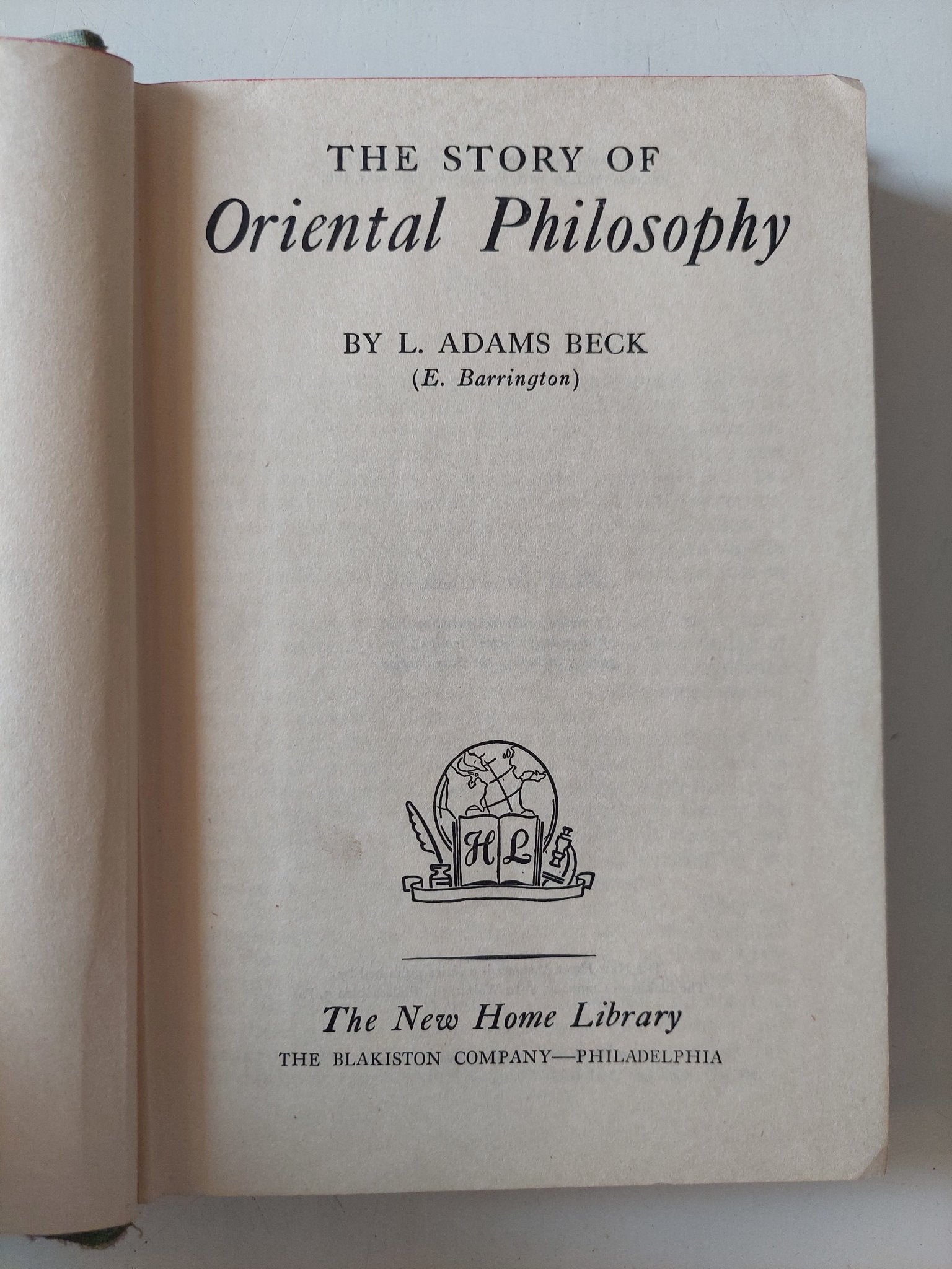 The story of oriental philosophy / L. Adams Beck - هارد كفر - متجر كتب مصر - متجر كتب مصر