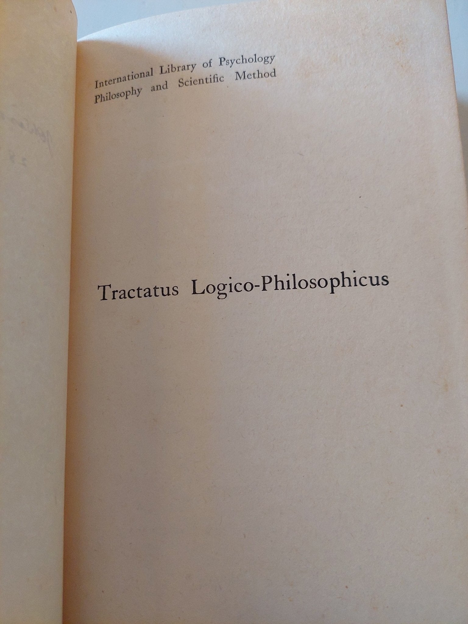 Tractatus Logico-Philoaophicus / Ludwig Wittgenestein - هارد كفر - متجر كتب مصر - متجر كتب مصر