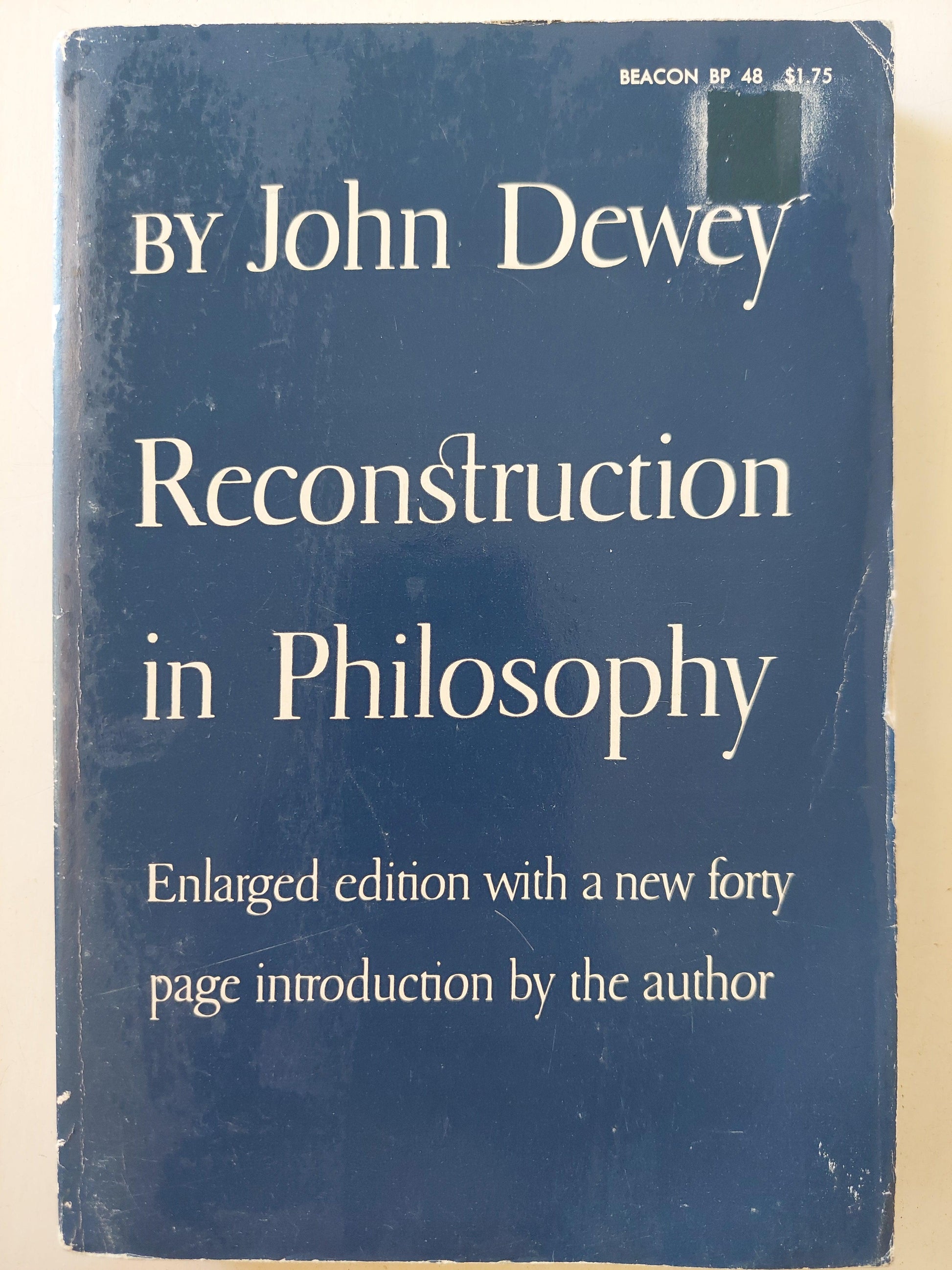 Reconstruction in philosophy - John Dewey - متجر كتب مصر