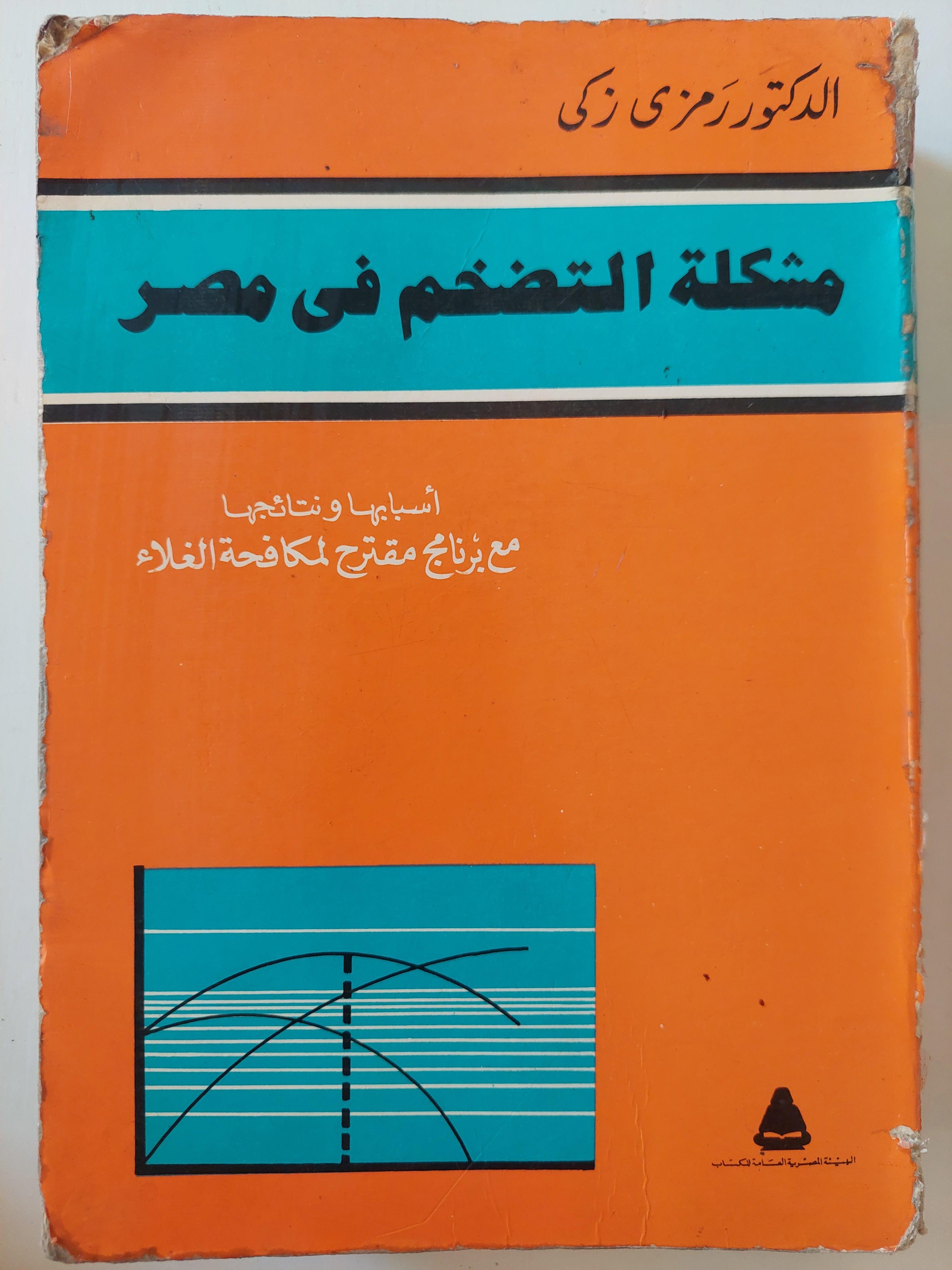 مشكلة التضخم في مصر : أسبابها ونتائجها مع برنامج مقترح لمكافحة الغلاء / د. رمزي ذكي ( مجلد ضخم ) - متجر كتب مصر