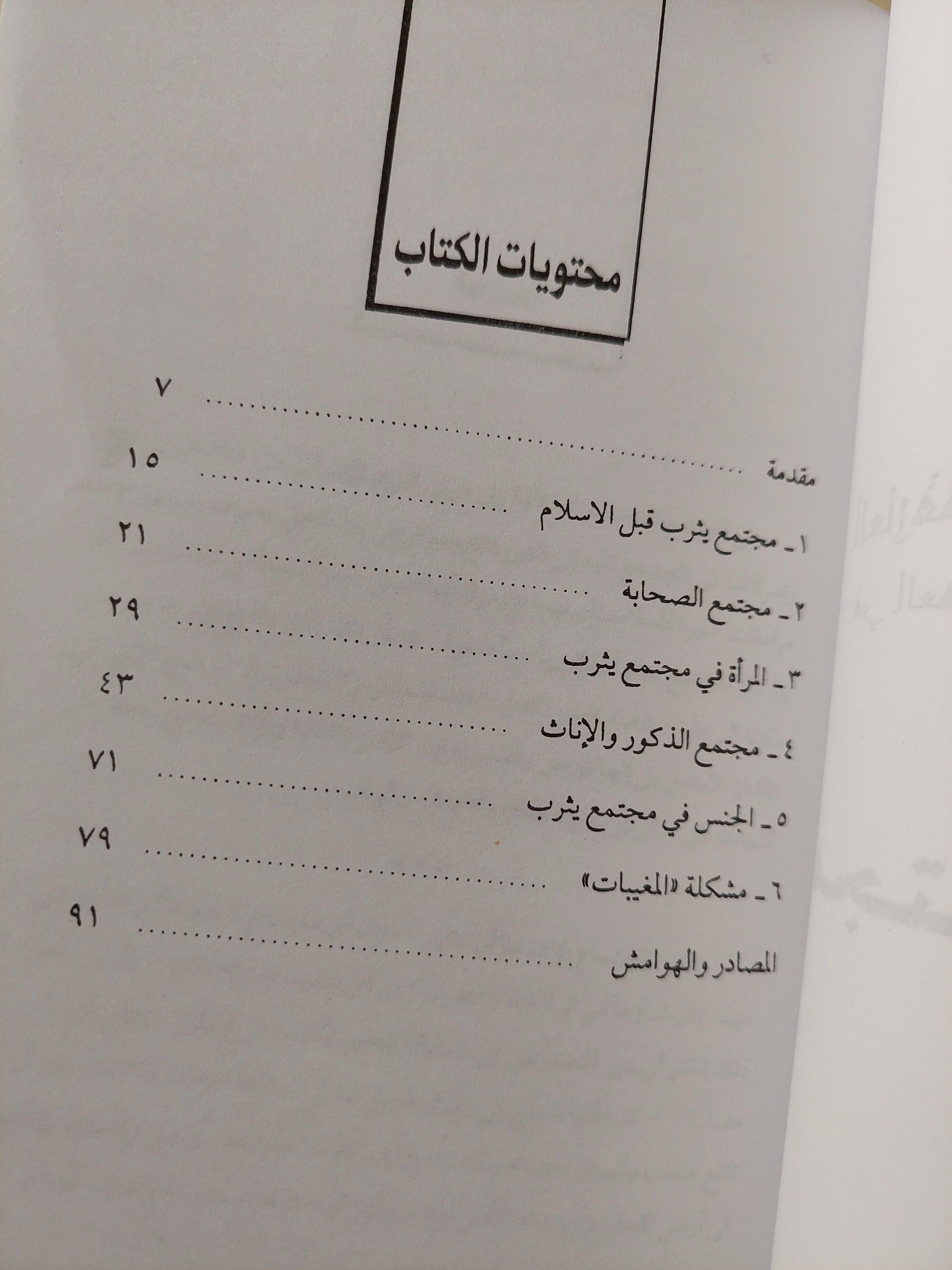 مجتمع يثرب : العلاقة بين الرجل والمرأة في العهدين المحمدي و الخليفي / خليل عبد الكريم - متجر كتب مصر