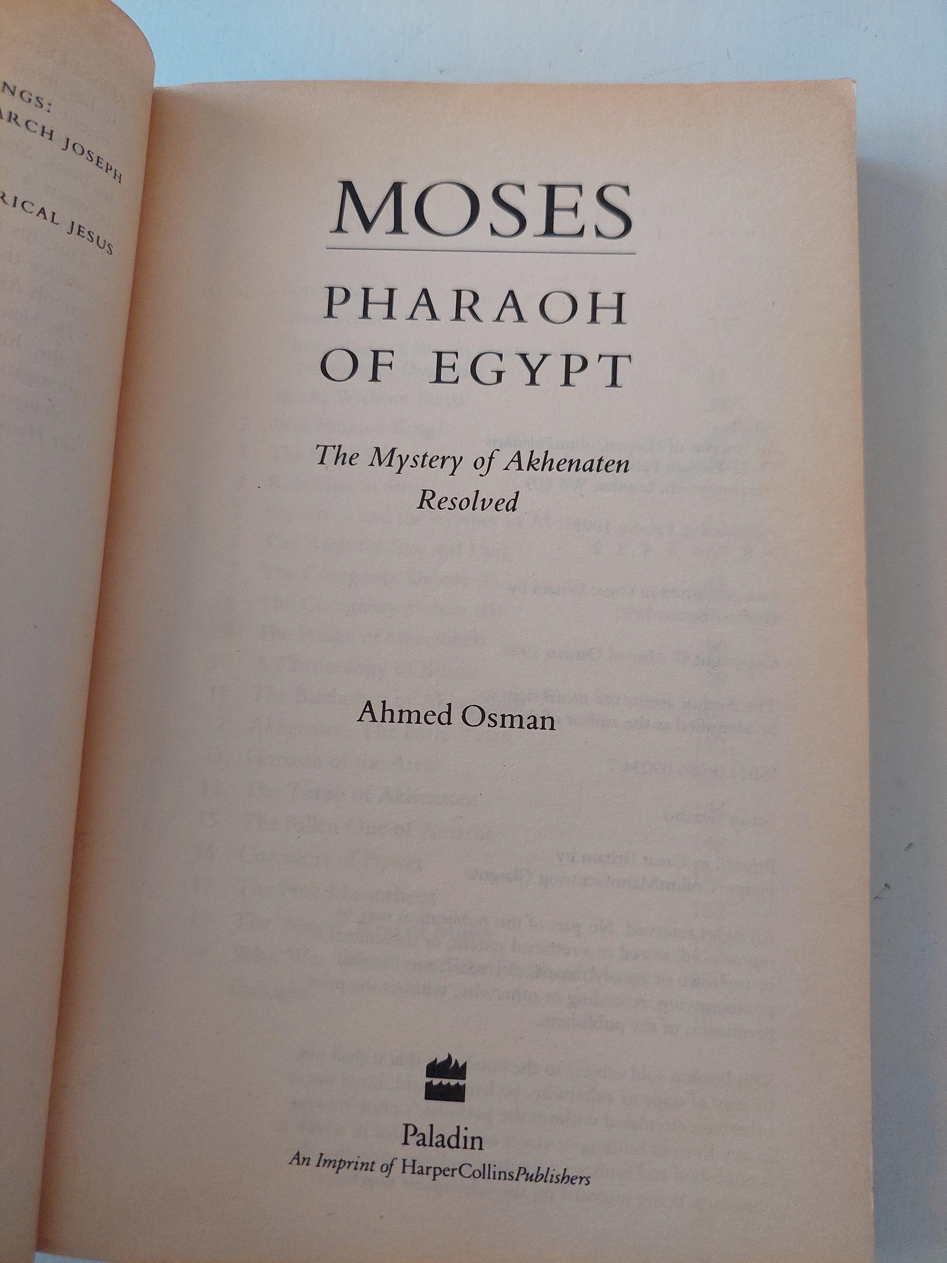 Moeses : Pharaoh Of Egypt - The Mystery Of Akhenaten Resolved - متجر كتب مصر