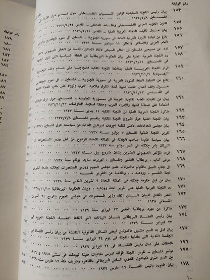 ملف وثائق فلسطين / ملحق بالخرائط والوثائق المهمة ( جزئين مجلدات ضخمة ) - متجر كتب مصر