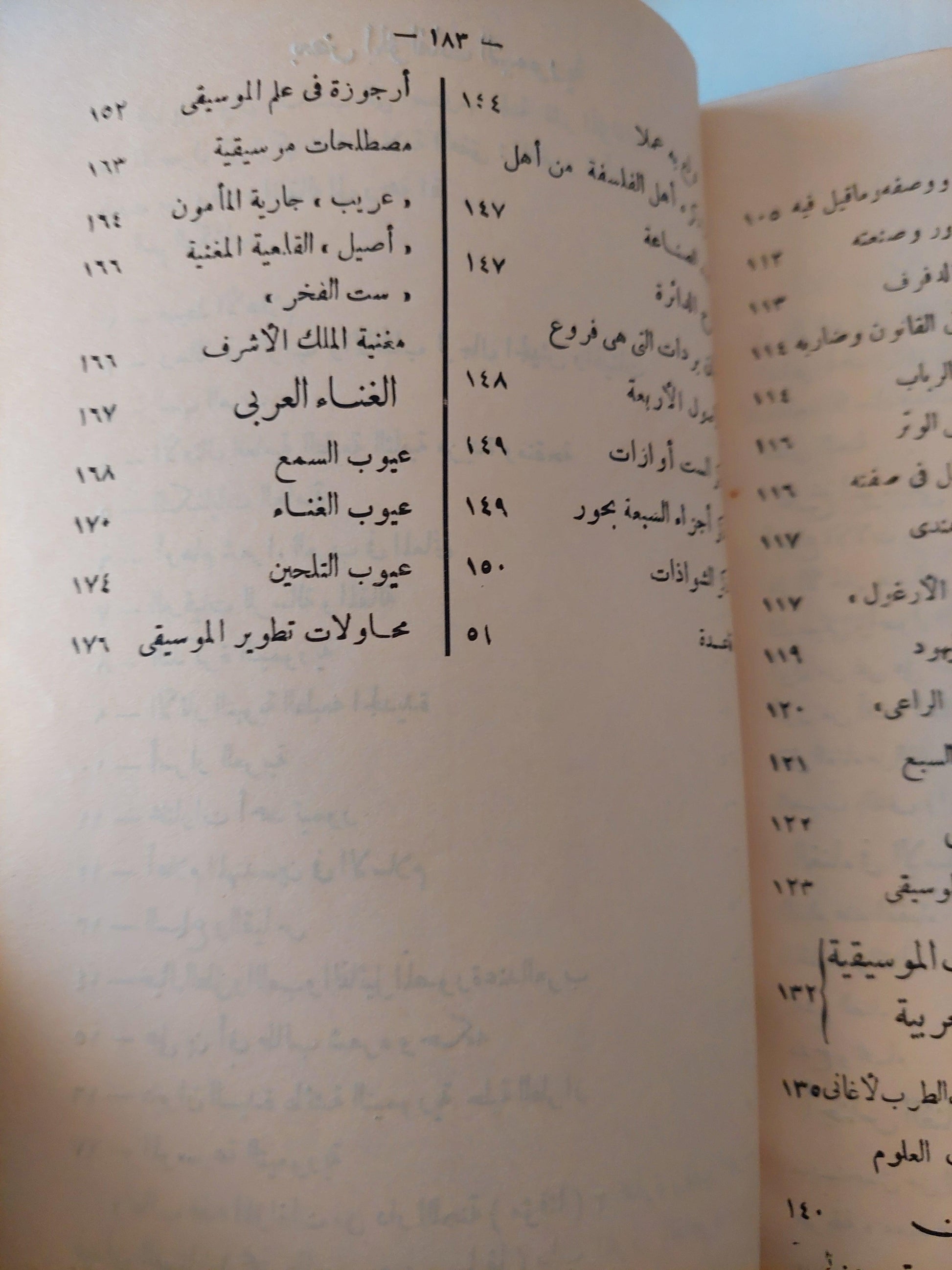 الموسيقي والغناء عند العرب للعلامة المحقق المغفور له أحمد تيمور باشا / طبعة أولي 1963 - متجر كتب مصر