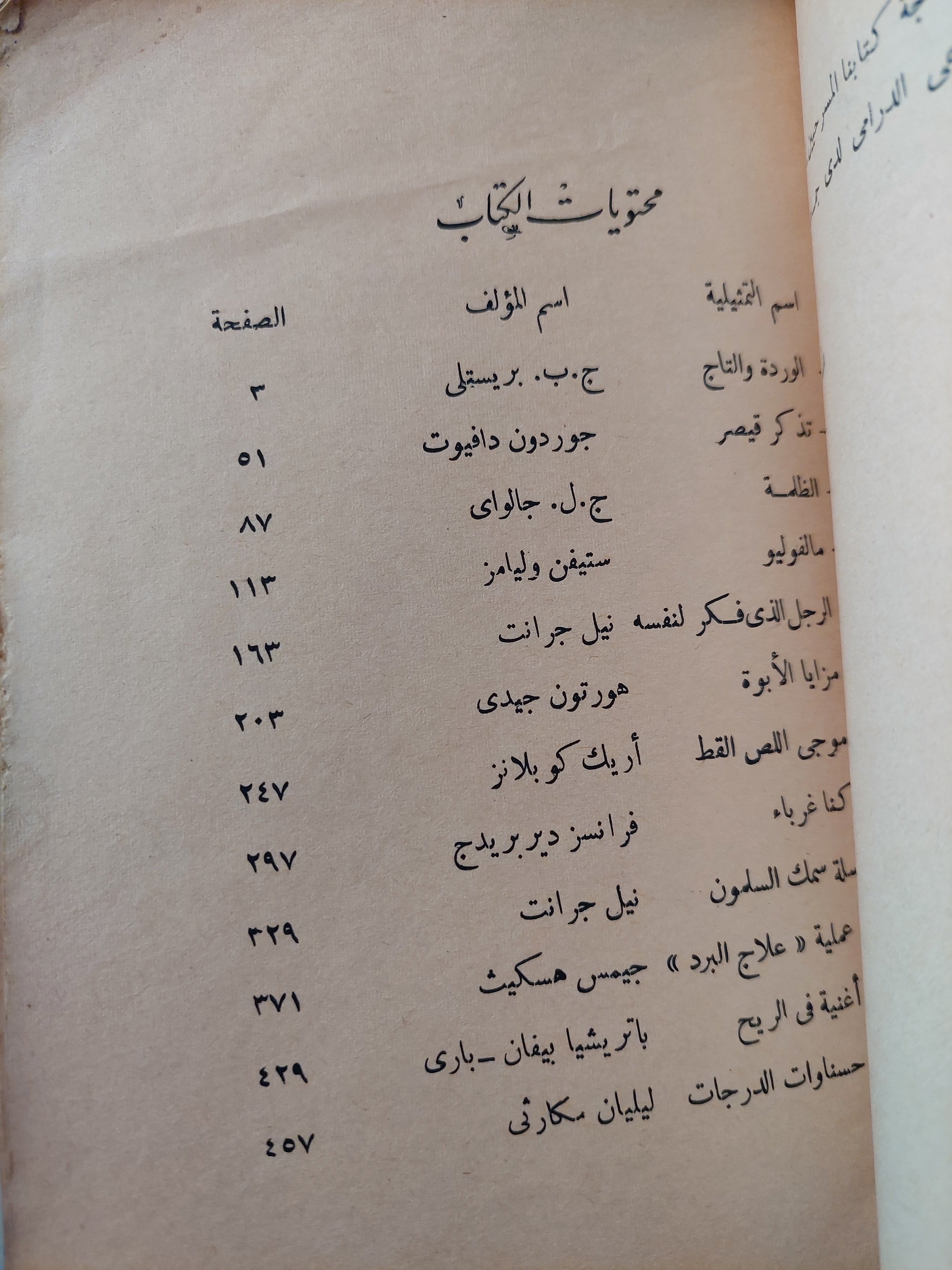 تمثيليات الفصل الواحد لمسرح الهواة