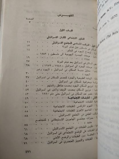 التركيب الإجتماعى للمجتمع الإسرائيلي وأثره على النسق السياسى