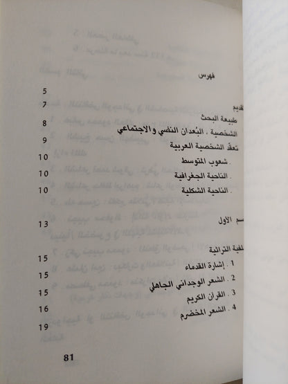 التناقض الوجدانى فى الشخصية العربية المعاصرة / د. عبد المعطى سويد