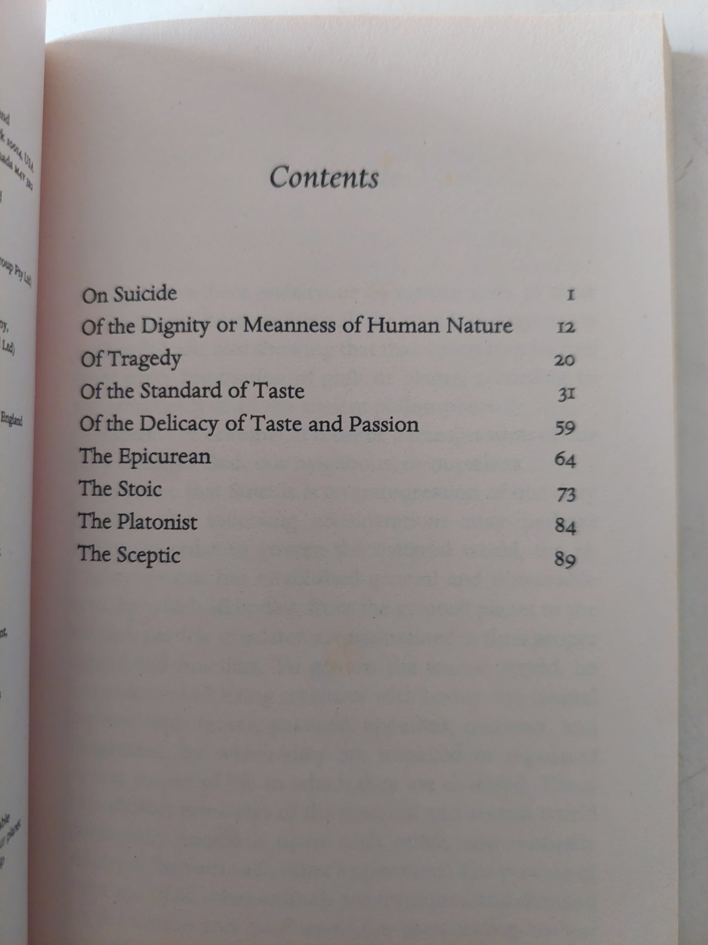 On suicide / David Hume