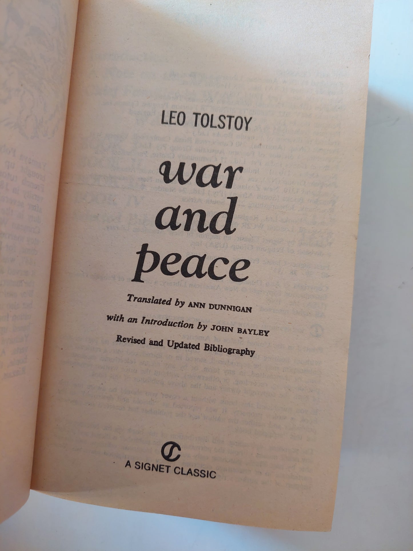 War and Peace / Leo Tolstoy