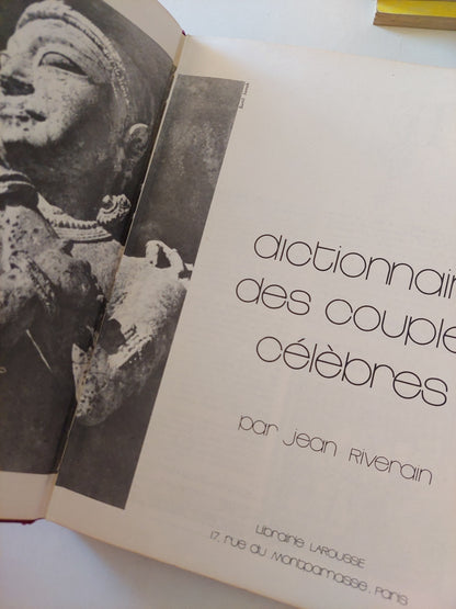 Dictionnaire des couples celebres / Jean Riveran - هارد كفر ملحق بالصور