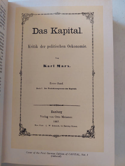 Capital – Karl Marx (3 Volume set) - ٣ أجزاء / هارد كفر - دار التقدم / موسكو ١٩٧١