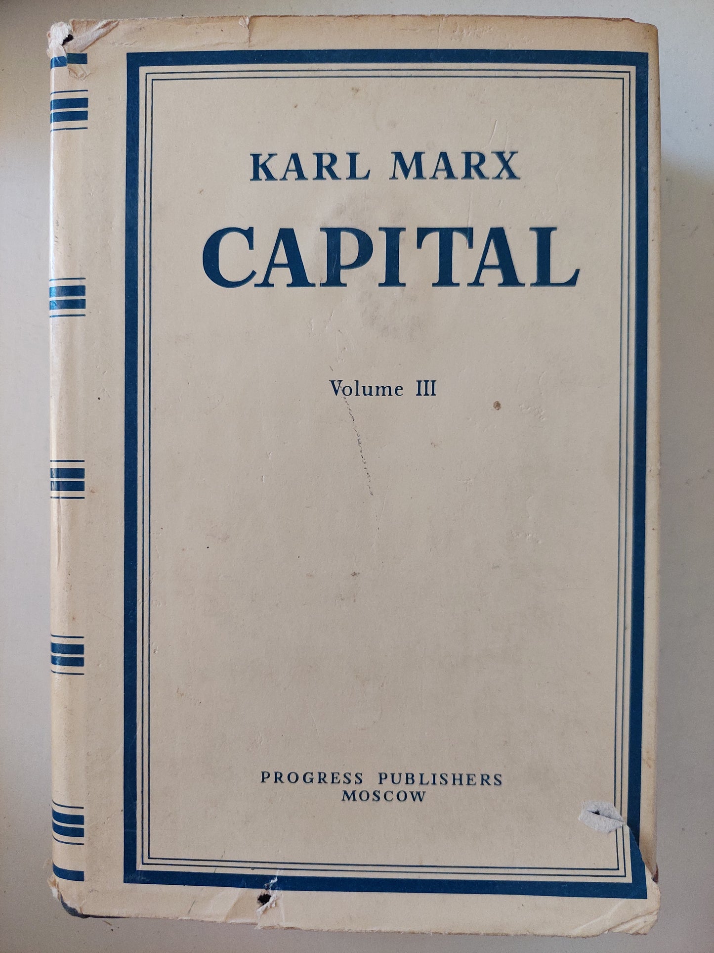 Capital – Karl Marx (3 Volume set) - ٣ أجزاء / هارد كفر - دار التقدم / موسكو ١٩٧١