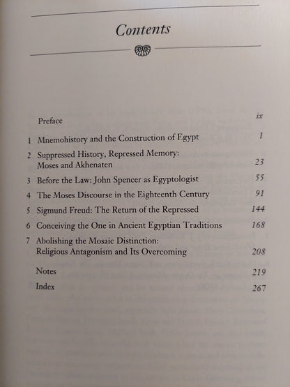 Moses the Egyptian: The Memory of Egypt in Western Monotheism / Jan Assmann