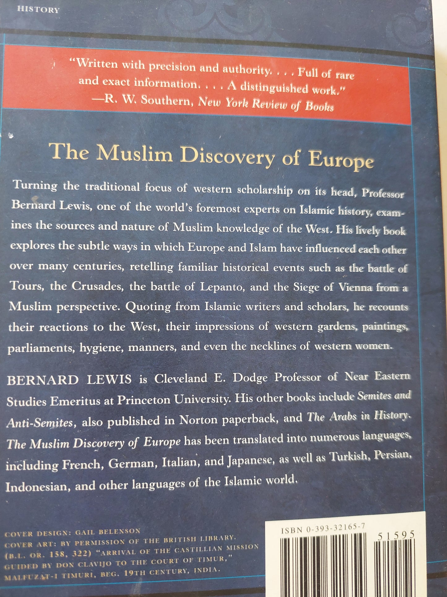 The Muslim discovery of Europe / Bernard Lewis