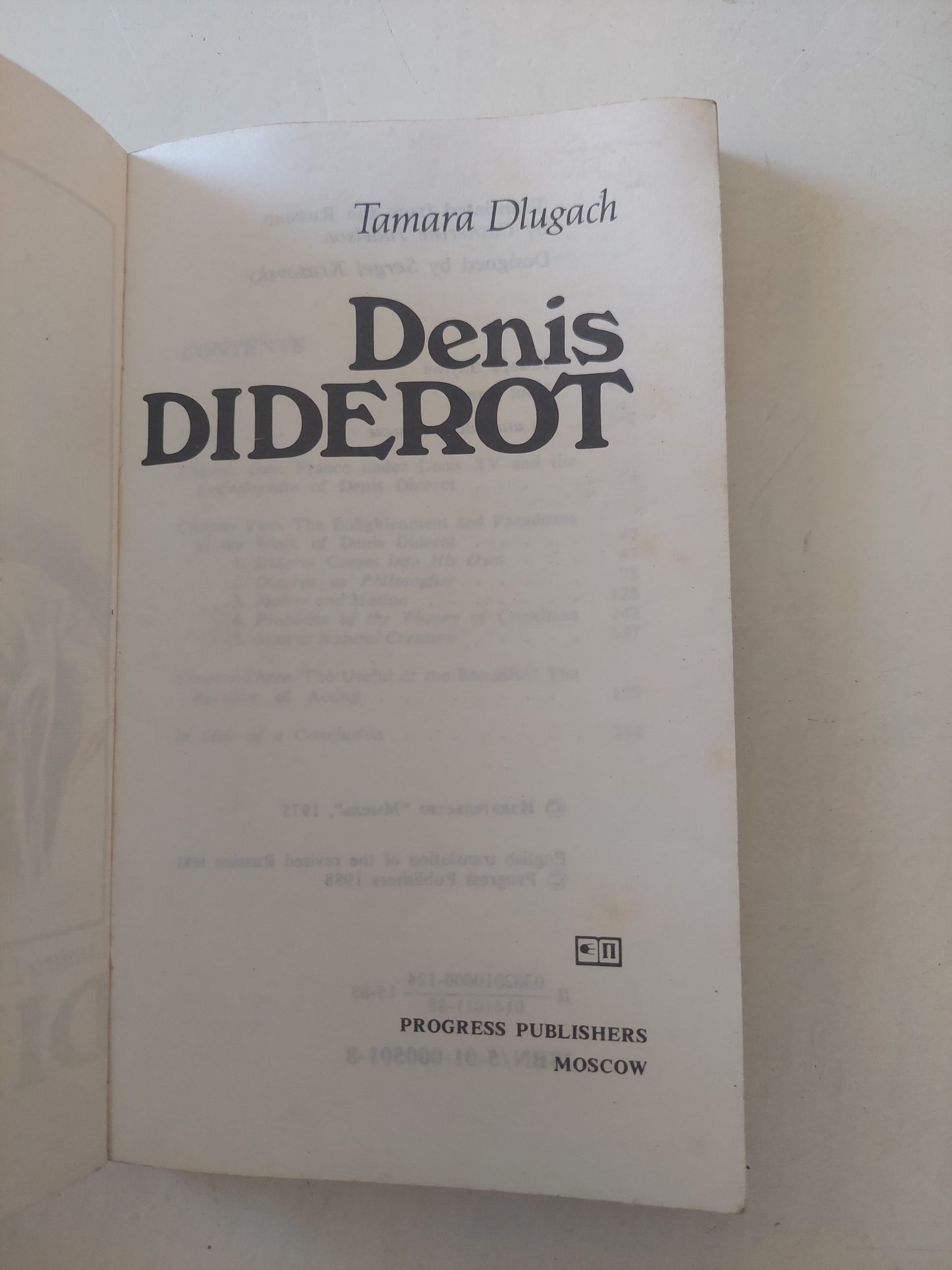 Denis Diderot -  Tamara Dlugach