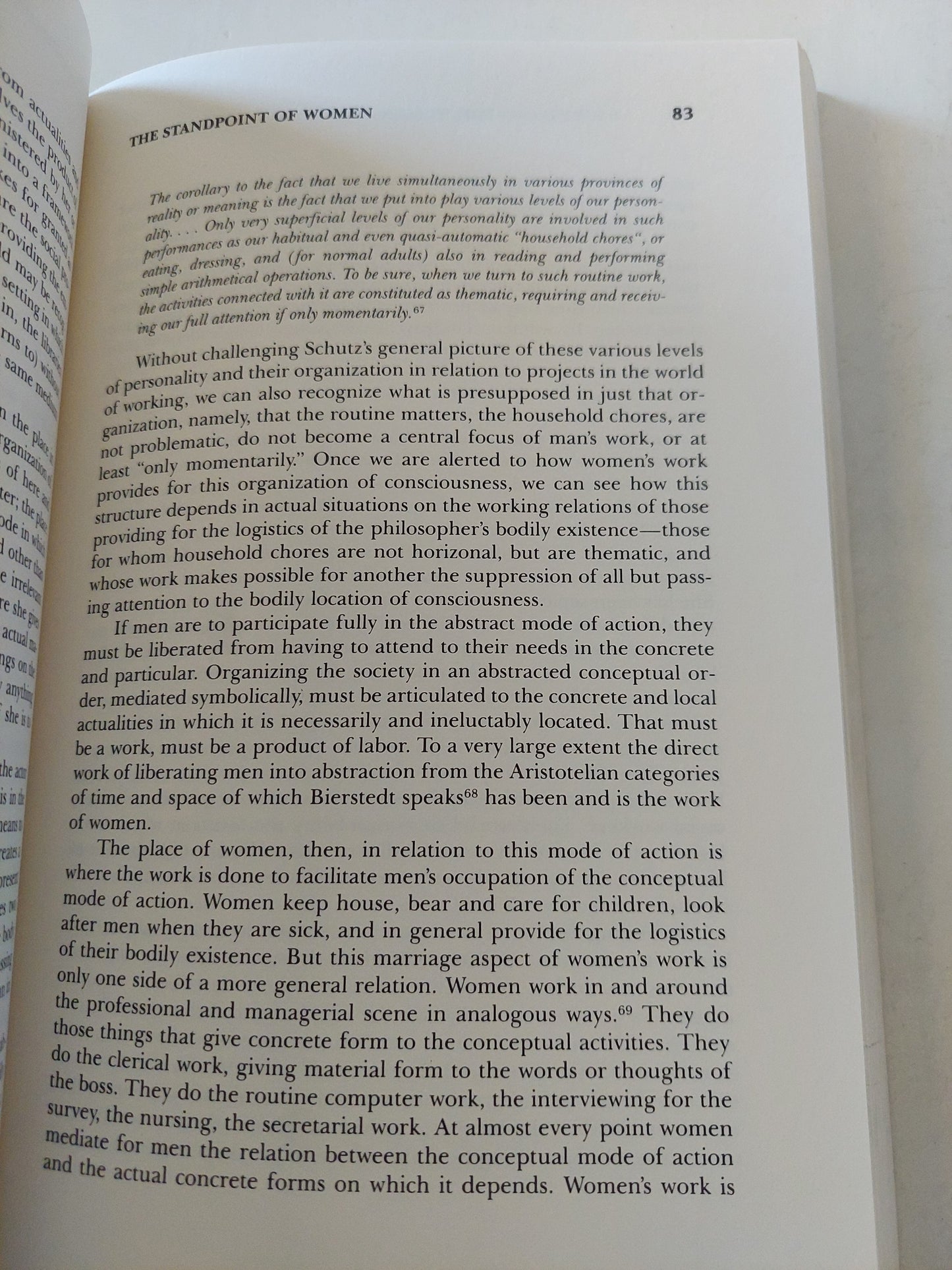 The everyday world as problematic .. a feminist Sociology / Dorothy E Smith