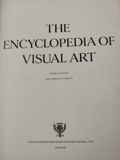 The Encyclopedia of Visual Art - ٨ أجزاء قطع كبير / هارد كفر ملحق بالصور