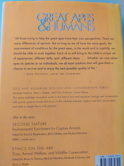 Great apes & humans .. The ethics of coexistence - هارد كفر ملحق بالصور