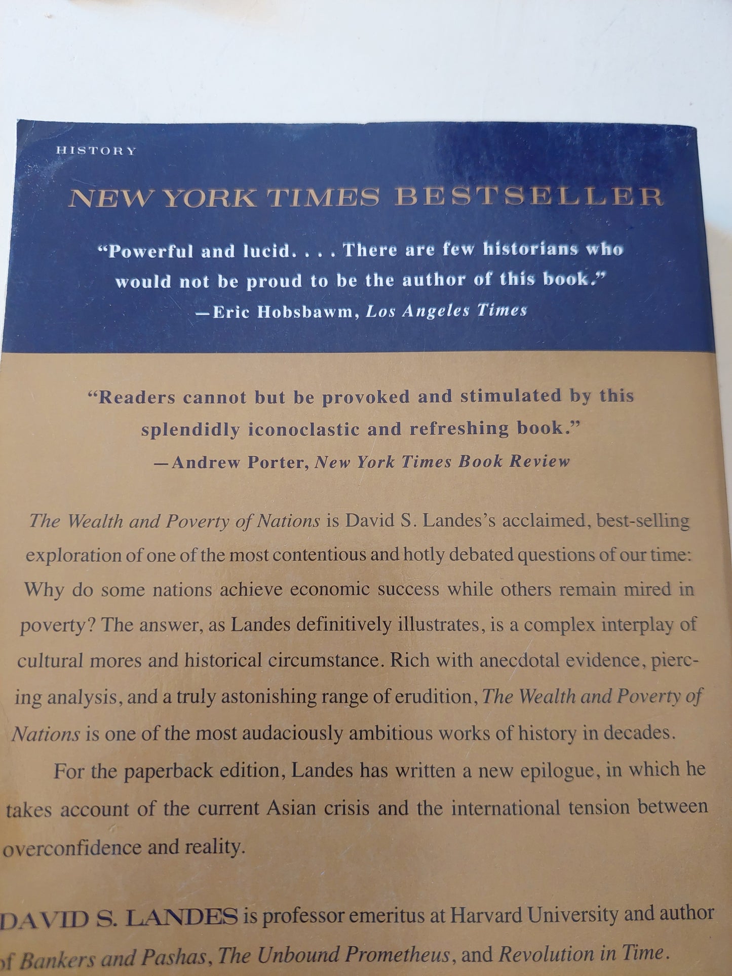 The wealth and poverty of nations .. why some are so rich and some so poor / David S Landes