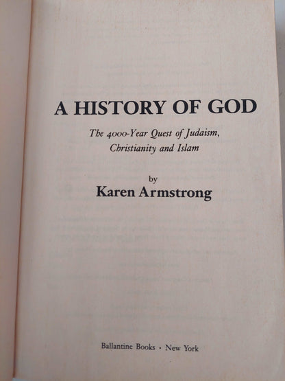 A History of God / Karen Armstrong