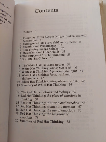 Six Thinking Hats / Edward De Bono - هارد كفر