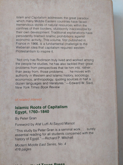 Islam and Capitalism / Maxime Rodinson