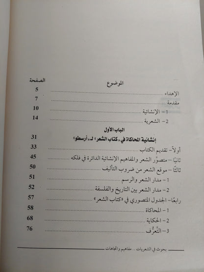 بحوث فى الشعريات.. مفاهيم وإتجاهات / أحمد الجوة