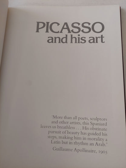 Picasso and his art / Denis Thomas -  قطع كبير ملحق بالصور / هارد كفر